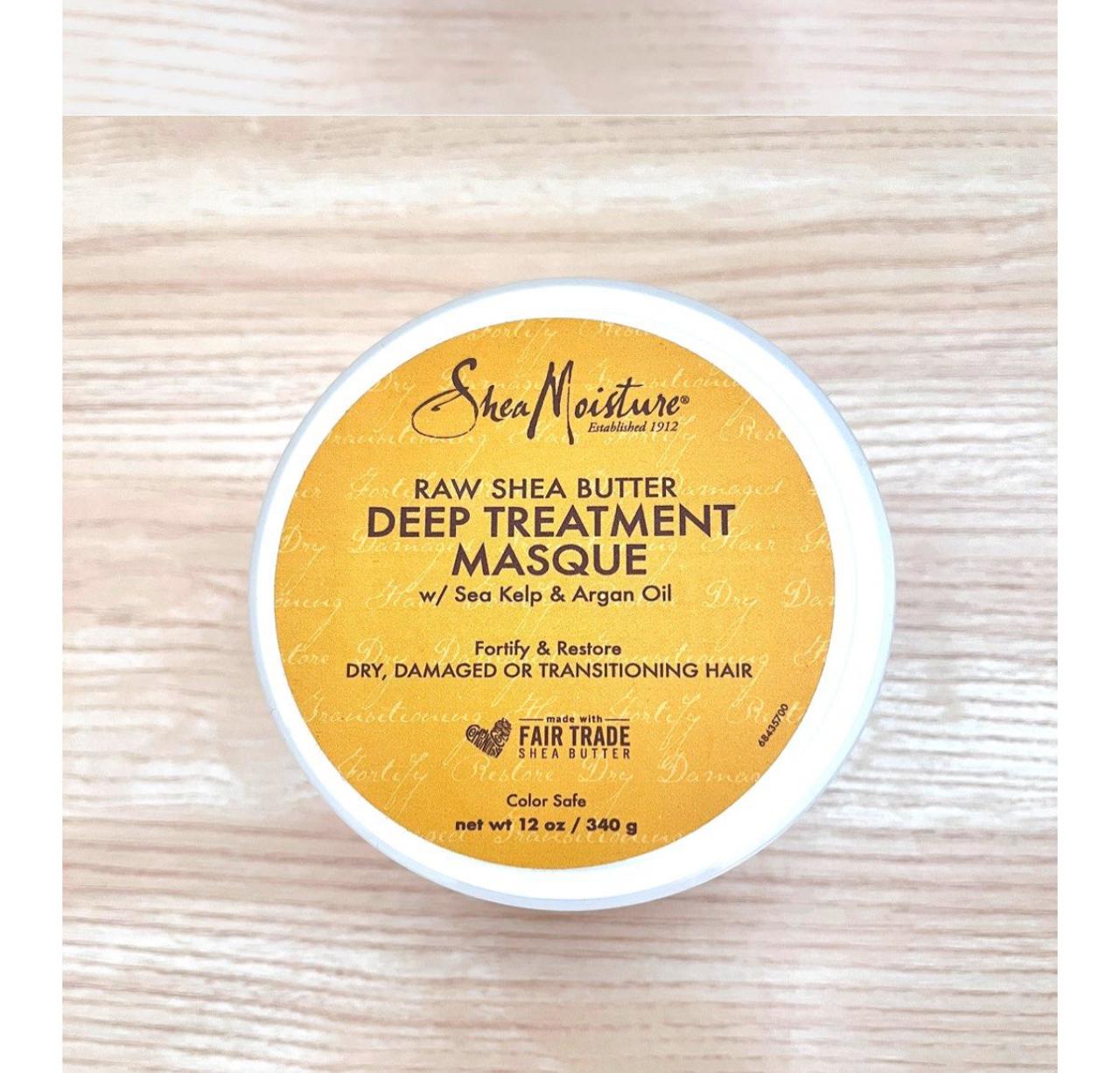 Shea Moisture Raw Shea butter deep treatment masque - 340g
Shea Moisture Raw Shea butter deep treatment masque - 340g