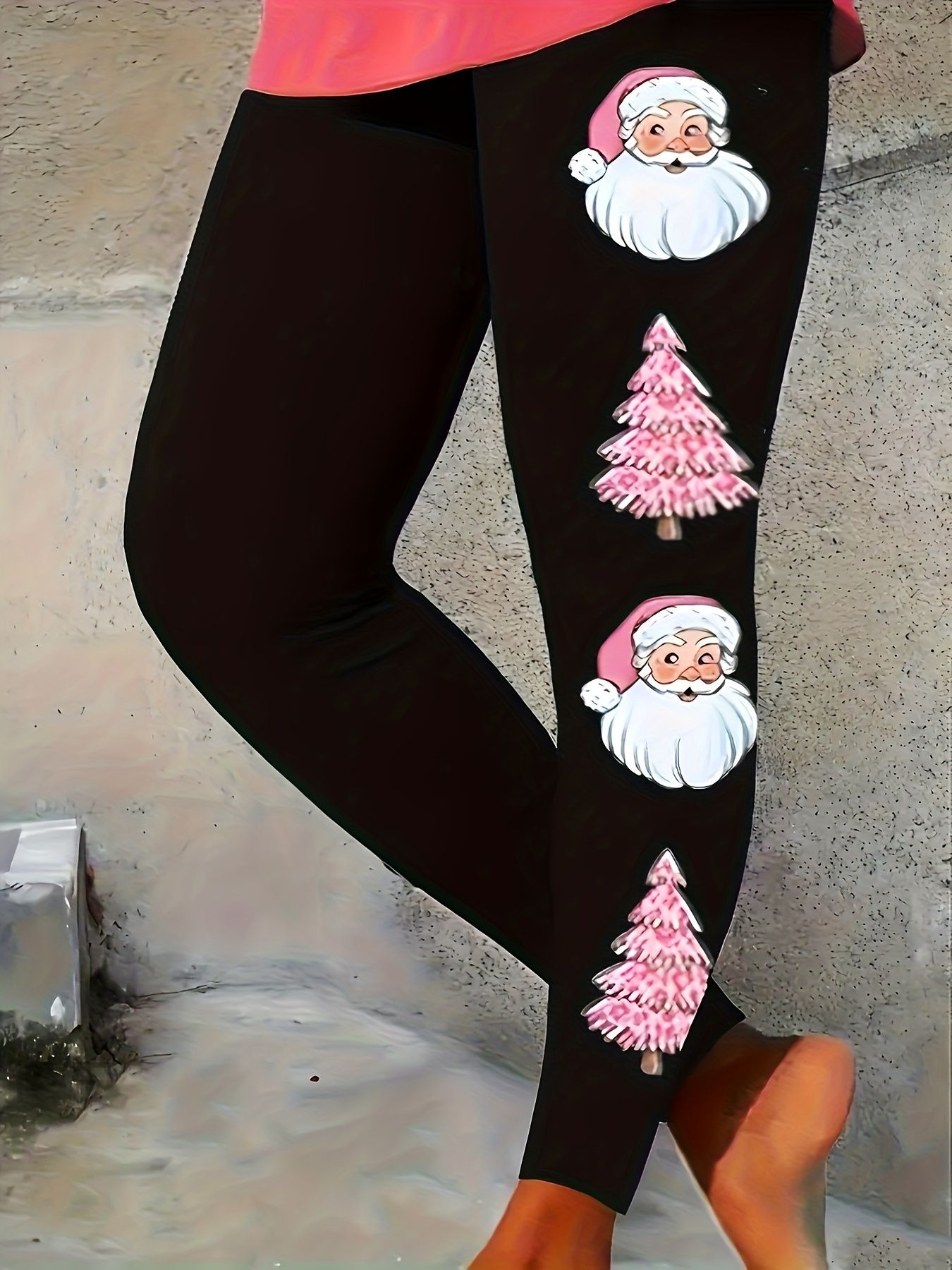 plus size Women's pants Christmas style leggings T033