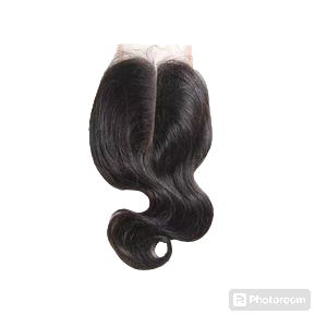 Pure human hair closure