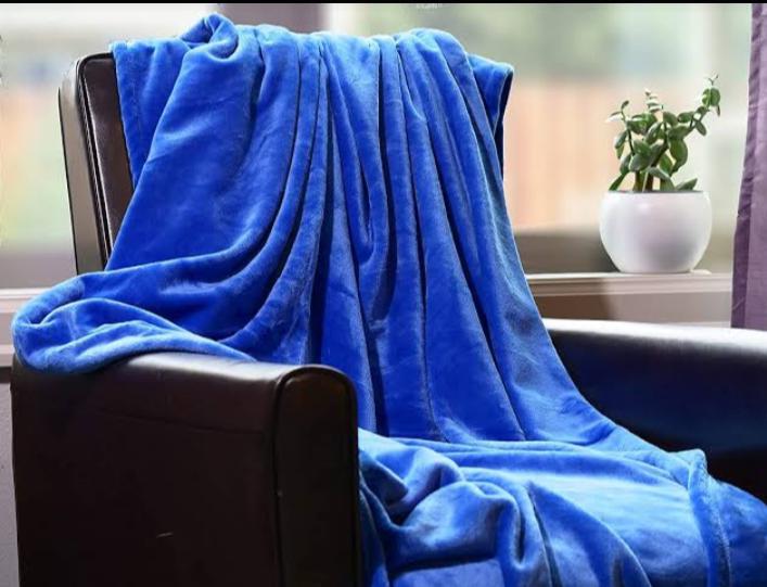 Plain fleece blanket