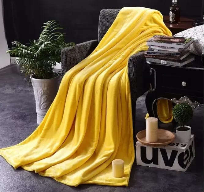 Plain fleece blanket