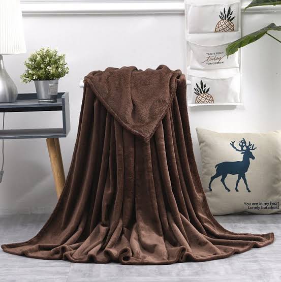 Plain fleece blanket