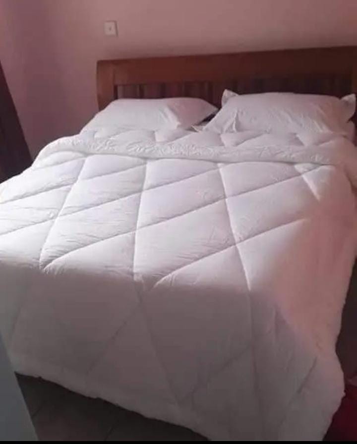 White plain duvet One sheet two pillowcases