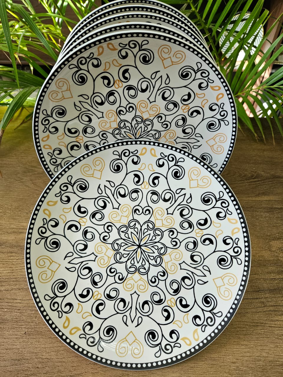 6 pc ceremic plates