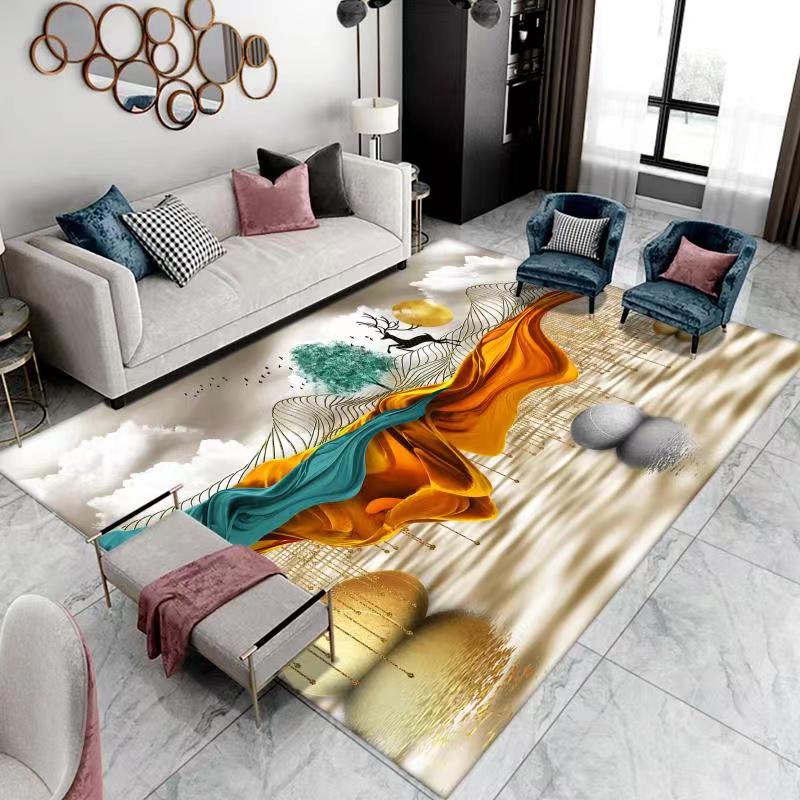 【HOT！】Quality Modern 3D Carpets and Area Rugs Large Feather Living Room Bedroom Carpet Indoor Washable Rug 3D Area Rug Floor Mat,3D Carpet Bottomless Hole