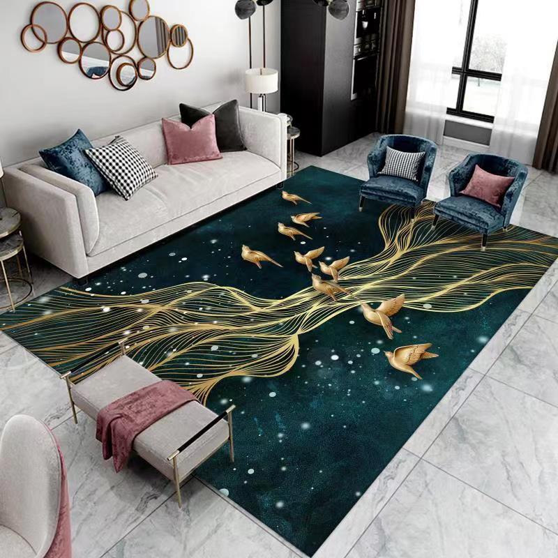 【HOT！】Quality Modern 3D Carpets and Area Rugs Large Feather Living Room Bedroom Carpet Indoor Washable Rug 3D Area Rug Floor Mat,3D Carpet Bottomless Hole