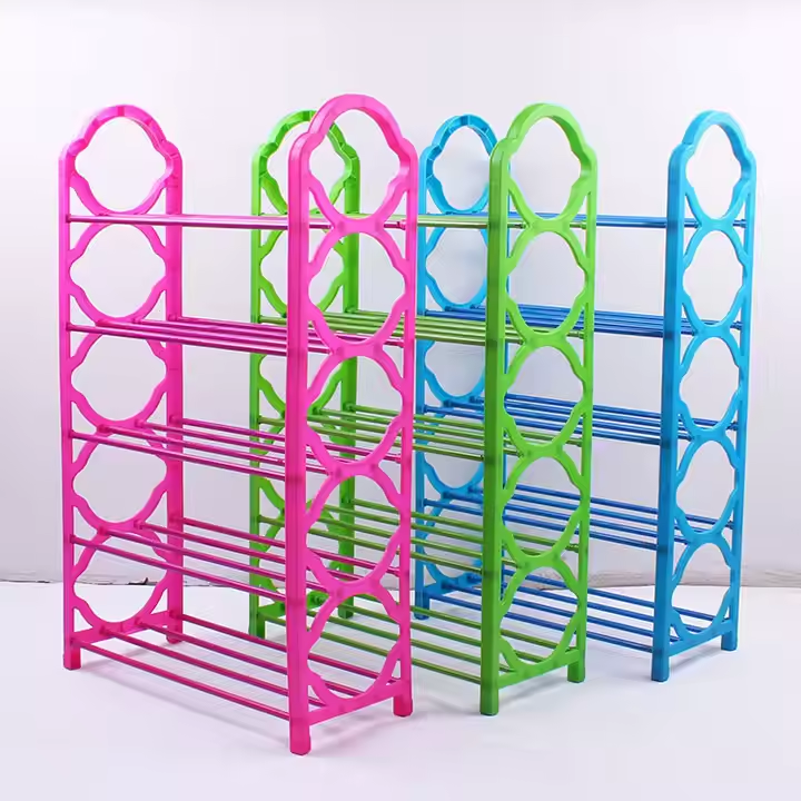 Shoe Rack 5 Tiers Organizer Home Furniture Single Living Room Furniture Plastic