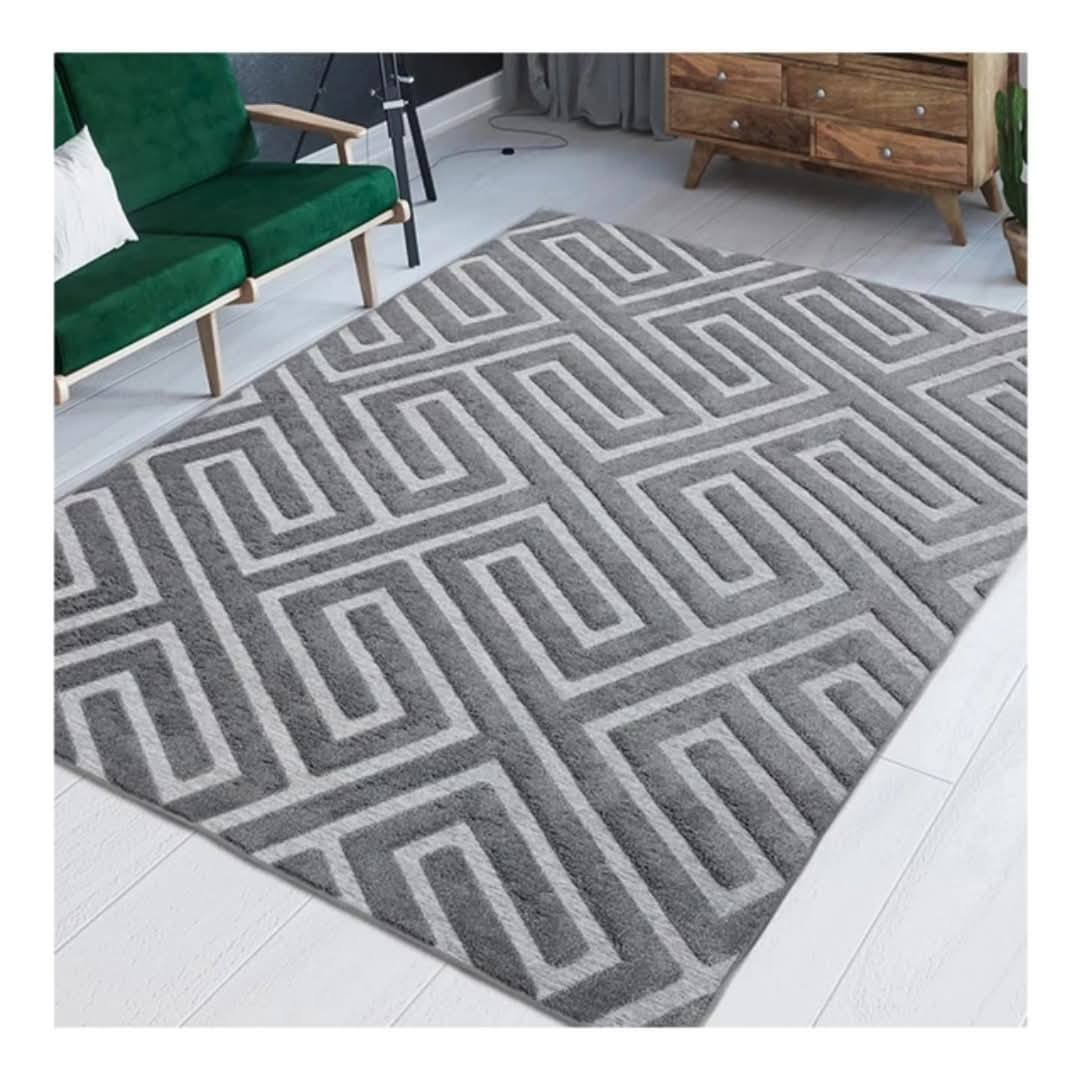 Hommybrand 7 by 10 Paris American Rug for Living Room Bedroom Kitchen Carpet Elegant Durable Non-Shedding Area Rug