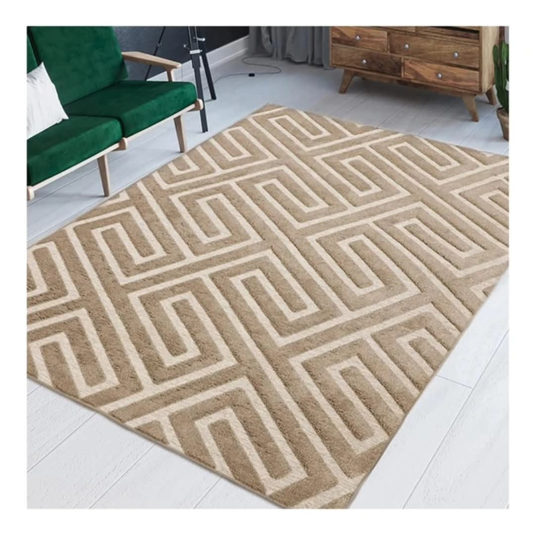 Hommybrand 7 by 10 Paris American Rug for Living Room Bedroom Kitchen Carpet Elegant Durable Non-Shedding Area Rug