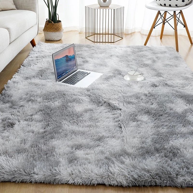 Hommybrand 5 by 8 Area Rug for Living Room, Ultra Soft Fluffy Rugs for Bedroom, Non-Slip Furry Large Rug for Teen Girls and Boys,Nursery Kids Room Dorm Home Decor, High Pile Plush Floor Carpet