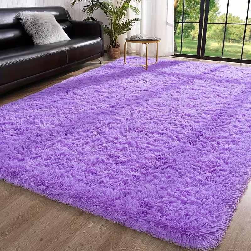 Hommybrand 6 by 8 Area Rug for Living Room, Ultra Soft Fluffy Rugs for Bedroom, Non-Slip Furry Large Rug for Teen Girls and Boys,Nursery Kids Room Dorm Home Decor, High Pile Plush Floor Carpet