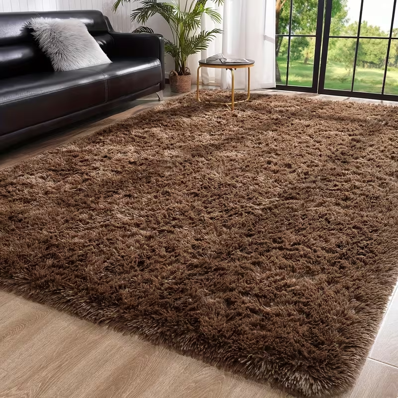 Hommybrand 6 by 8 Area Rug for Living Room, Ultra Soft Fluffy Rugs for Bedroom, Non-Slip Furry Large Rug for Teen Girls and Boys,Nursery Kids Room Dorm Home Decor, High Pile Plush Floor Carpet