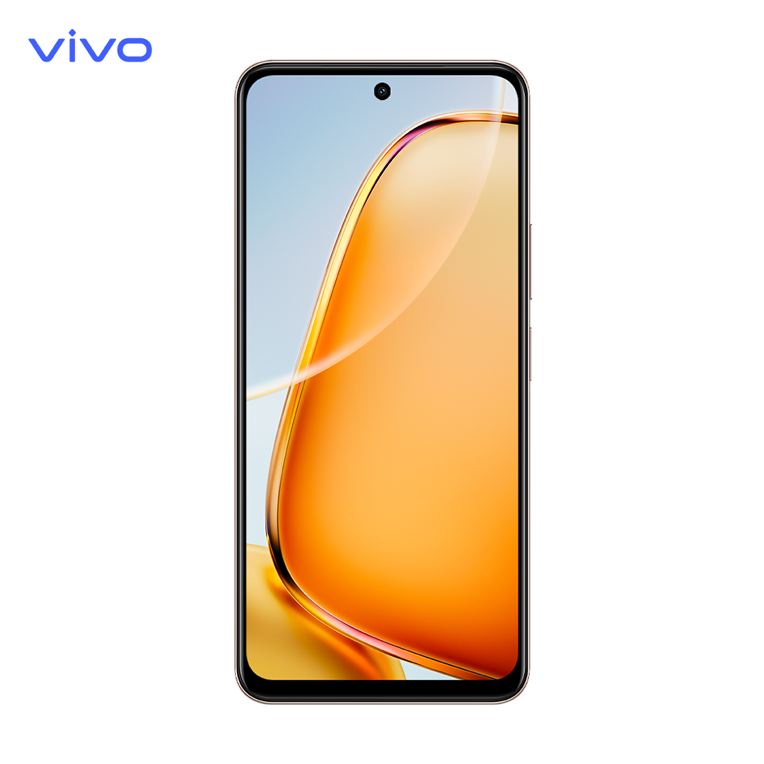 [Exclusive Discount] Brand New Smart Phone,vivo Y28 - 6.64" - 8+8GB RAM + 128GB (Dual SIM) 6000mAh Android 13 Fingerprint (side-mounted),-Gleaming Orange 2yrs WRANTY
