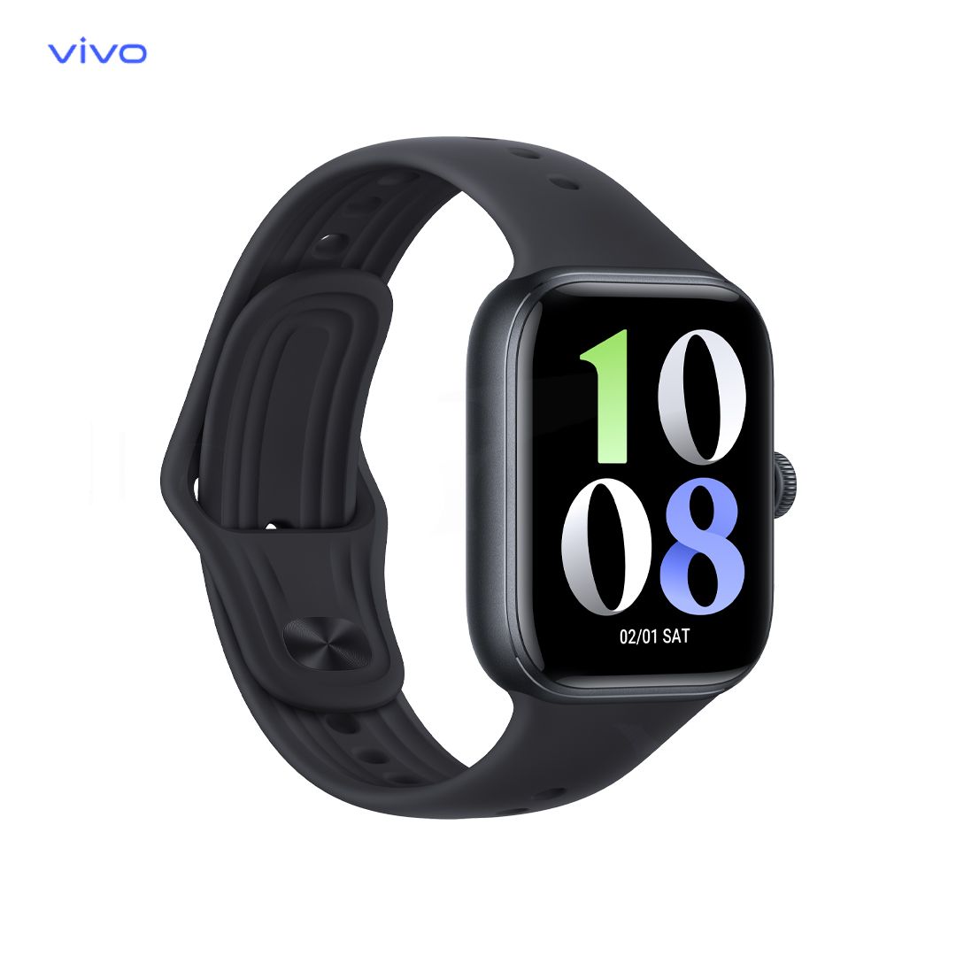 New Arrival vivo Smart Watch GT  known for its fitness-oriented features, health tracking capabilities, and long battery life. Stylish Design,Water Resistance and all Smart Features.