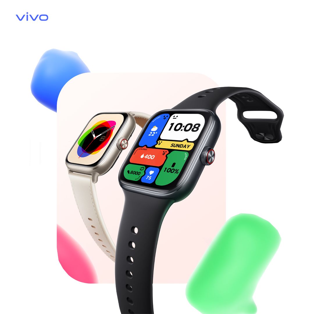 New Arrival vivo Smart Watch GT  known for its fitness-oriented features, health tracking capabilities, and long battery life. Stylish Design,Water Resistance and all Smart Features.