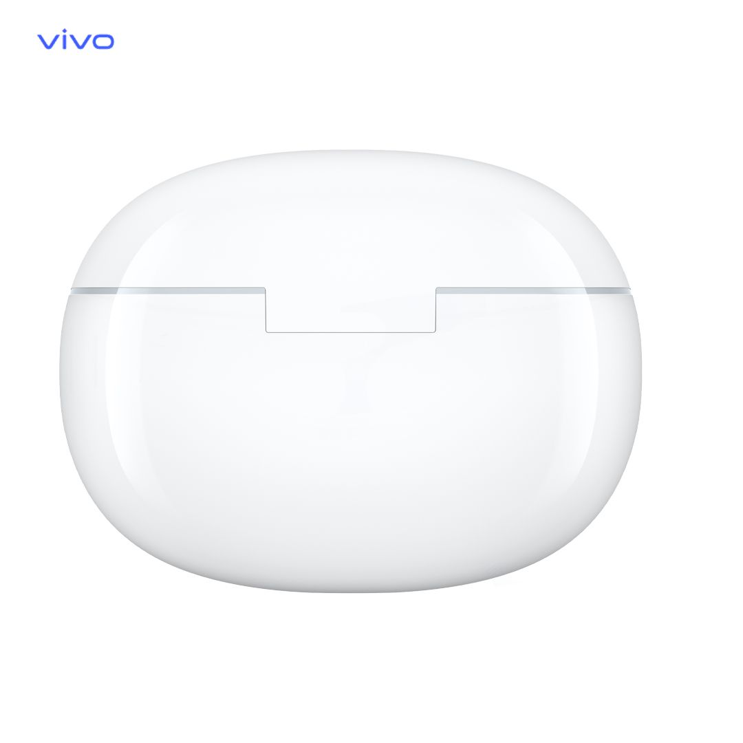 vivo Earbuds  - Wireless Bluetooth with intelligent active AI Call Noise Reduction4,10mm dynamic drivers for balanced sound  - IP54-rated for durability against sweat and splashes-White Earbuds