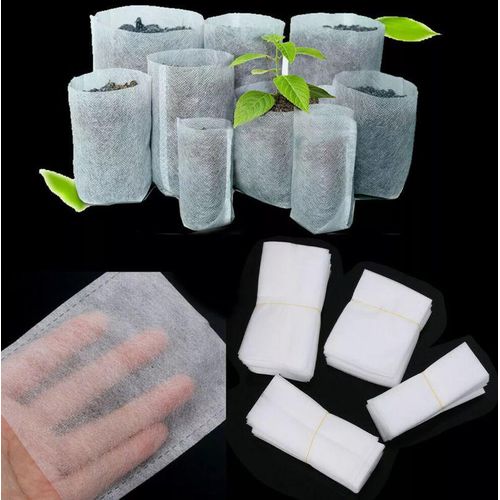 50pcs Multipurpose Non-Woven Bio-degradable Flower & Plant Grow Seedling Nursery Bags