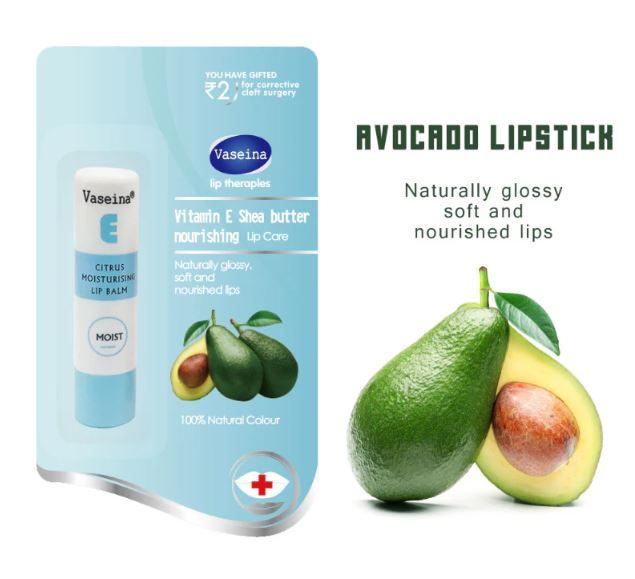 Avocado Lip Therapy Restore Moisture Repair Chapped dry lips Repairing & Soothing Lip Balm