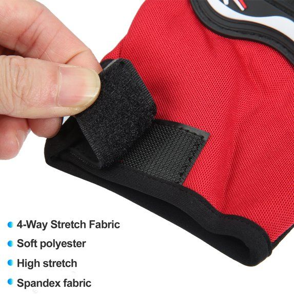 Pro Biker Motorcycle Riding Gloves Motorbike, Cycling Sports Shock-proof Half Finger Gloves Armored Non-Slip Racing Sport Gloves