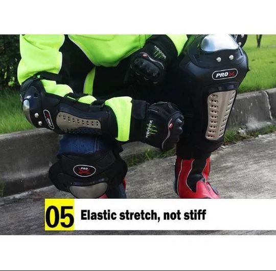 4pcs Pro Bikers Pro Stainless Steel Outdoor Racing Knee and Elbow Guard Protective Gear, Protection Armor Heavy Duty Protective Gear For riders