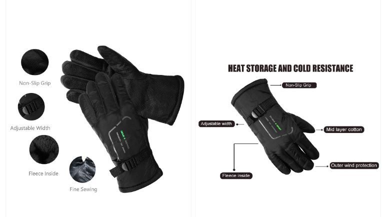 Warm Riding & Protective Gloves rider (Fur/Fleece Inside) Warm Hand Riding Cycling, Biker, sporting gloves ,Motorcycle Outdoor Anti-Slip Gloves Windproof Thermal Soft gloves