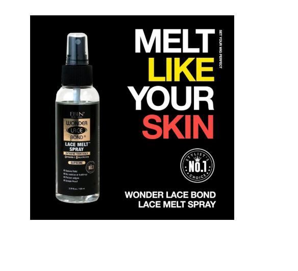 Ebin Wonder Lace Bond Lace Melt Spray Extreme Firm Hold adhesive wig melting spray long lasting wig hold spray