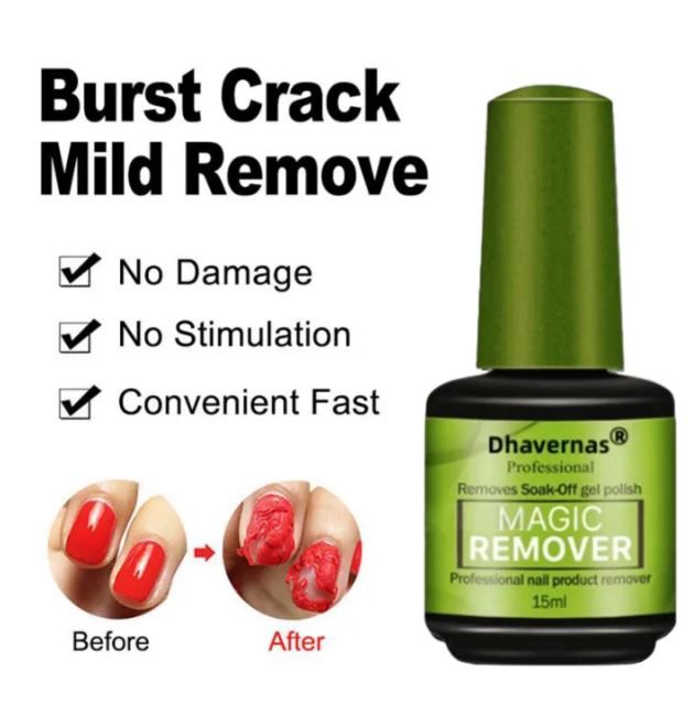 QUALITY! Gel Nail polish remover Safe Burst Magic Nail Remover Gel Remove Soak-Off Gel Polish, Peel Off In 2-5 Minutes, No Need for Foil, Soaking or Wrapping manicure pedicure  tools