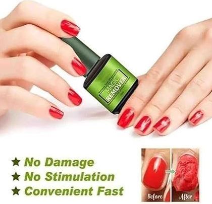 EFFECTIVE! Magic Remover Gel Nail Polish Remover Magic Soak Off polish Remover Nail Cleaner Nail Manicure pedicure + free mini nail file
