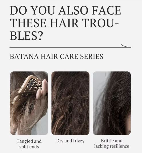 Organic Batana Oil hair mask for Hair Growth 100% Unrefined Batana hair growth Oil  for Scalp Health, Thicker Hair & Split Ends Repair Natural & Pure for long healthy hair