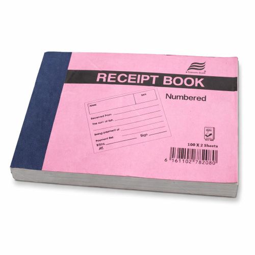 A6 size Receipt Book Numbered for business, rent record transactions