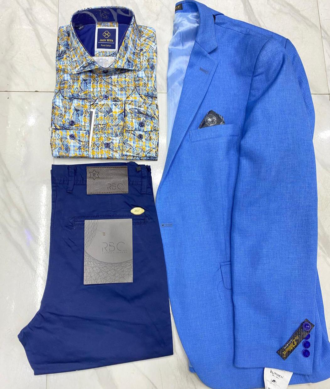 Fashion 3 pack Men Official Suit (wedding, Business-official) Blazer, Shirt and Trouser