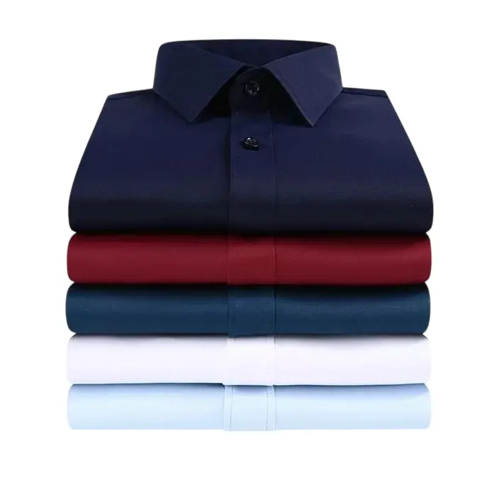 Fashion 5-Piece Set of Men's Official Long-Sleeve Regular Fit Shirts - Premium 100% Cotton, Comfortable and Stylish for Formal and Casual Occasions
