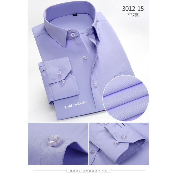 Fashion 5-Piece Set of Men's Official Long-Sleeve Slim Fit Shirts - Premium 100% Cotton, Comfortable and Stylish for Formal and Casual Occasions