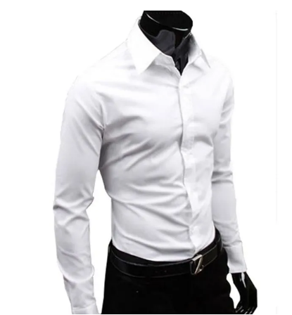 Fashion 5-Piece Set of Men's Official Long-Sleeve Slim Fit Shirts - Premium 100% Cotton, Comfortable and Stylish for Formal and Casual Occasions