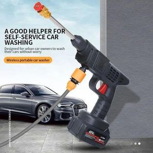 Wireless Car Wash Spray Gun Machine with Portable Lithium Battery, High-Pressure Cleaning, Lightweight Design, and Rechargeable Power for Convenient Vehicle Washing Anytime, Anywhere