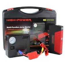 High-Power Multifunction Car Jump Starter with Built-In Air Compressor, Portable Power Bank, Emergency LED Flashlight, and USB Charging for Cars, SUVs, Motorcycles, and More