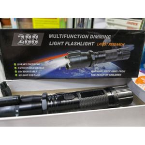 Powerful 3-in-1 Shock Flashlight with Laser Pointer & Self-Defense Torch – 288 Type, High-Intensity Stun Gun, Ultra-Bright LED, and Precision Laser for Security & Outdoor Protection