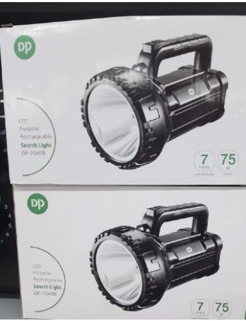 Rechargeable LED Portable Torch – Solar & AC Powered, Collapsible Design, High-Quality Lithium Battery, Flexible Handle, Ideal for Camping, Outdoor & Indoor Use