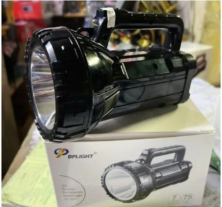 Rechargeable LED Portable Torch – Solar & AC Powered, Collapsible Design, High-Quality Lithium Battery, Flexible Handle, Ideal for Camping, Outdoor & Indoor Use
