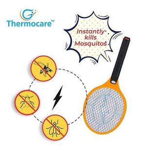 Powerful Mosquito Swatter Killer with LED Light – Handheld Electric Fly & Insect Zapper Racket for Kitchen, Room & Outdoor Use