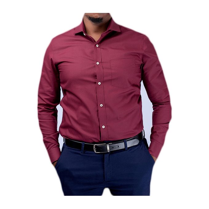 Fashion Men's Turkey Official Shirts 4 Pack - (100% Cotton) - Slim Fit - Pink , White, Navy Blue & Blue