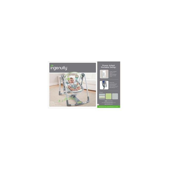Ingenuity ConvertMe 2-in-1 Portable Baby Swing & Infant Seat – Compact, Travel-Friendly, Soothing Vibrations, and Nature Sounds for Happy, Calm Babies Anywhere!"