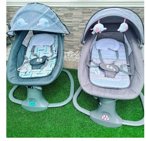 Mastela 3-in-1 Baby Swing & Bassinet – Multi-Functional Comfort with Reclining Positions, Soothing Melodies, and Washable Cushion for Babies Aged 3–36 Months"
