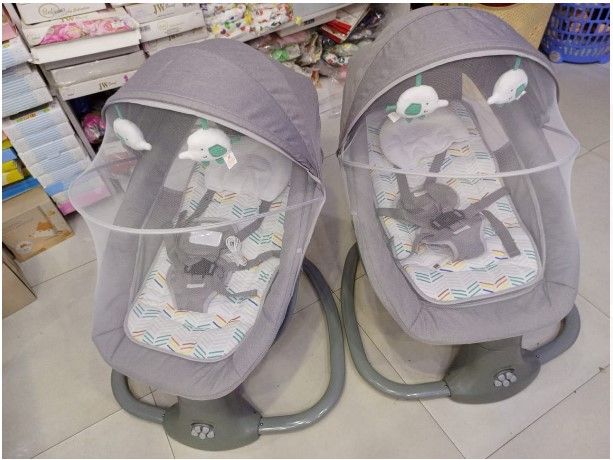 Mastela 3-in-1 Baby Swing & Bassinet – Multi-Functional Comfort with Reclining Positions, Soothing Melodies, and Washable Cushion for Babies Aged 3–36 Months"