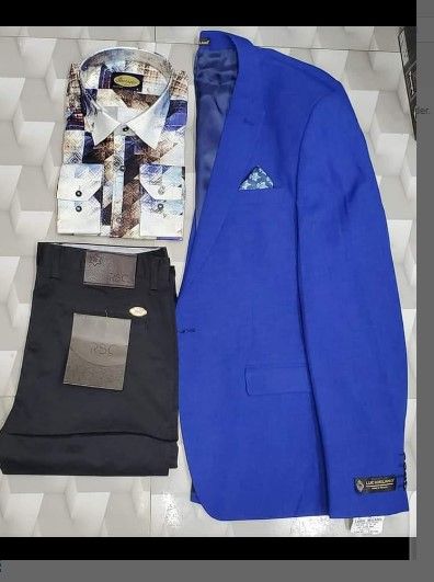 "3-Piece Men's Official Suit Set – Wedding & Business Formal Wear – Includes Blazer, Dress Shirt & Matching Trousers – Classic Slim Fit Outfit for Office, Meetings & Special Occasions"