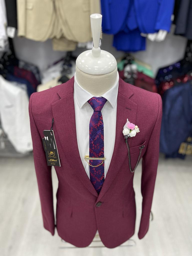"3-Piece Men's Official Suit Set – Wedding & Business Formal Wear – Includes Blazer, Dress Shirt & Matching Trousers – Classic Slim Fit Outfit for Office, Meetings & Special Occasions"