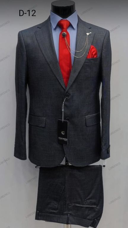 Men’s Fashion Slim Fit Suit – Premium Formal Wear Made in Turkey – Stylish Blazer and Trousers Set for Business, Weddings, and Special Occasions – Elegant Tailored Design with Modern Fit"