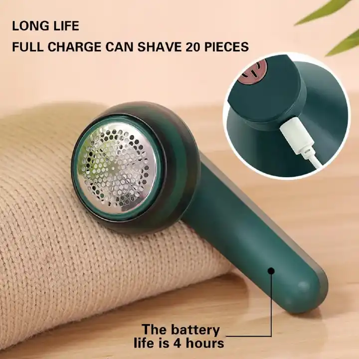 Powerful Electric Lint Remover Fabric Shaver with Sharp Rotating Inner Blades – Easy-to-Use, Lightweight & Portable Design for Effortless Fabric Care | Quickly Removes Fuzz, Pills & Lint from Clothes,