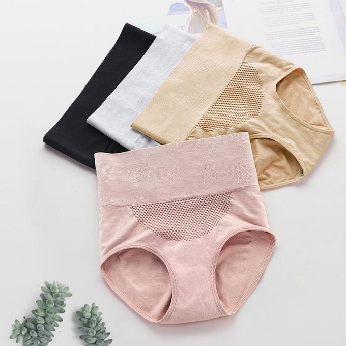 Sexy High-Waist Cotton Panties for Women – Soft, Breathable & Flattering Tummy Control Lingerie