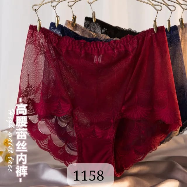 6 pcs Sexy High-Waist Cotton Panties for Women – Soft, Breathable & Flattering Tummy Control Lingerie